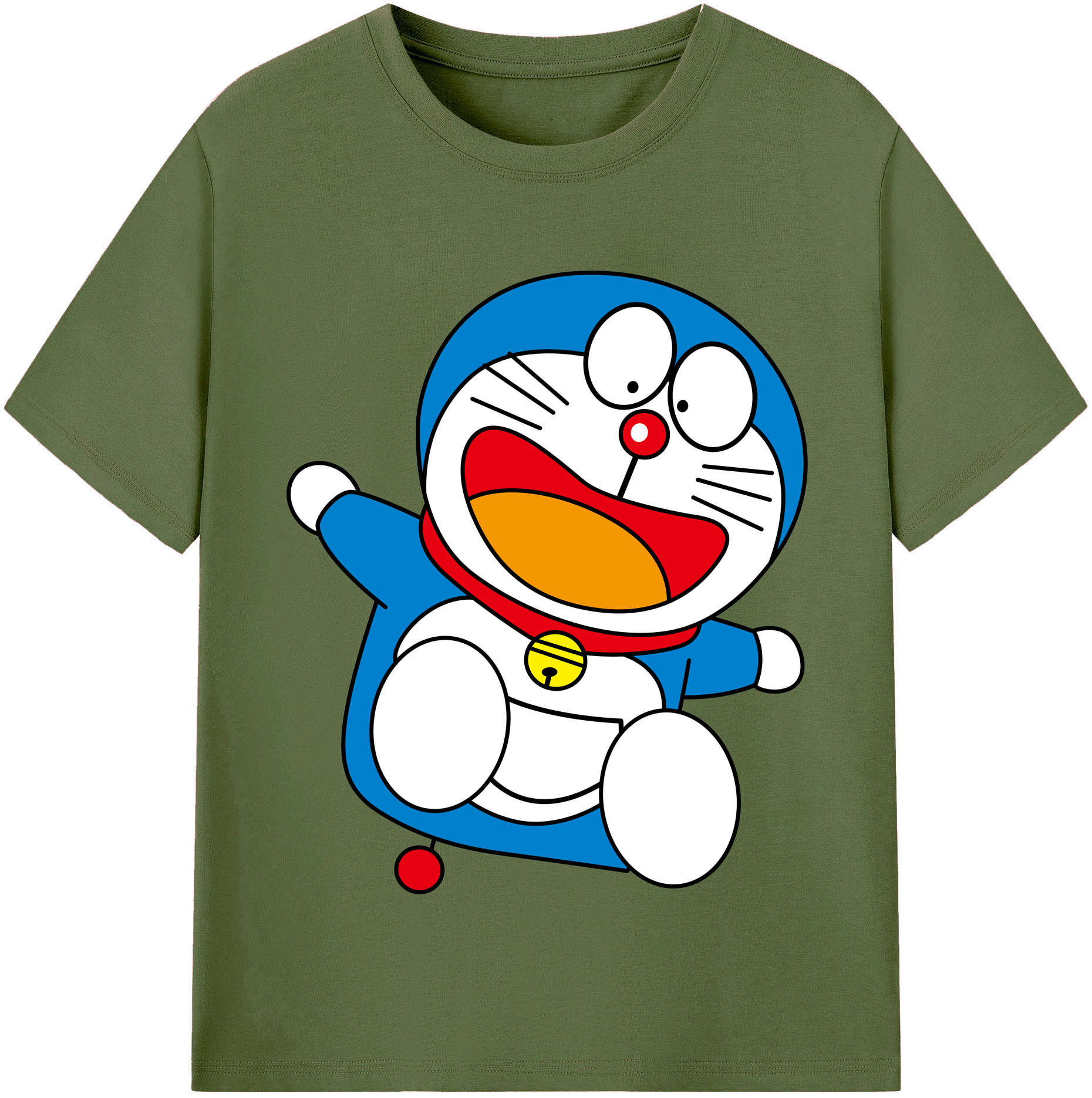 （画像用） ドラえもん Doraemon 綿100％半袖Tシャツ（フロントプリント）